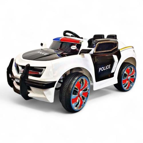 سيارة أطفال كهربائية شرطة 12V لعمر 3 - 8 سنوات