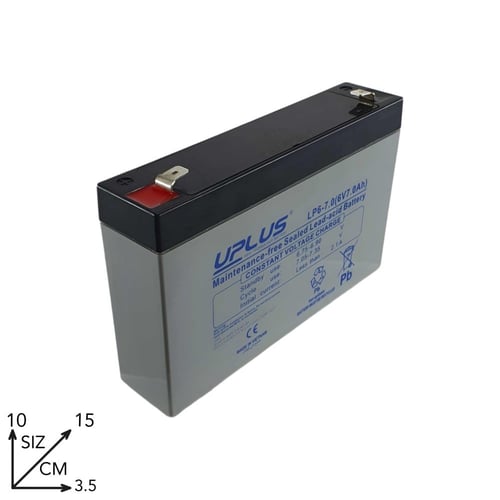 بطارية سيارة أطفال 6v 7a قابلة لأعادة الشحن والأست...