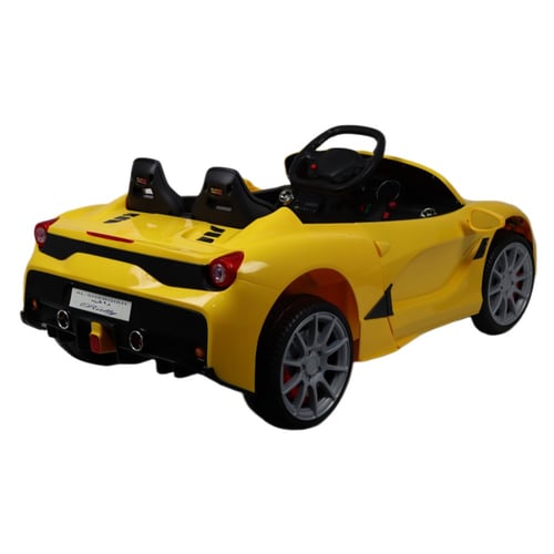 سيارة أطفال كهربائية فيراري محركين بالخلف 12v مناس...