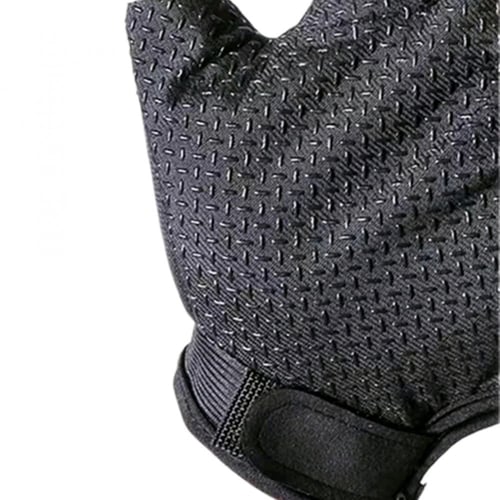 قفاز رياضي بفتحات أصابع مصنوع من الربل والقماش الم...