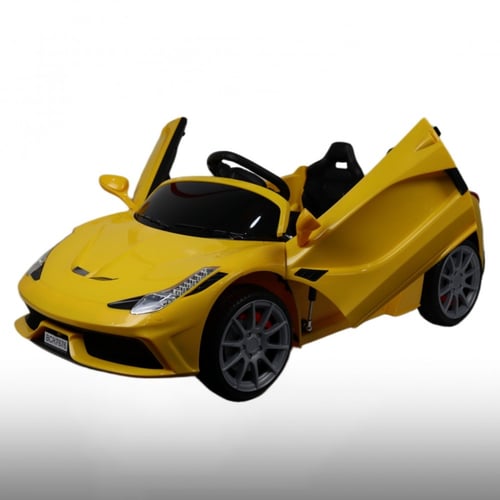 سيارة أطفال كهربائية فيراري محركين بالخلف 12v مناس...