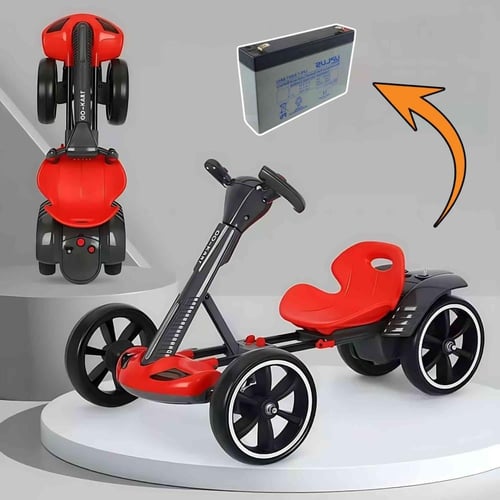 سيارة أطفال كهربائية سباق قابلة للطي لعمر 3 إلى 6...