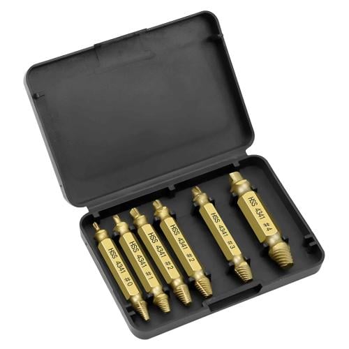 6 قطع طقم أستخراج المسامير التالف أدوات إزالة المس...