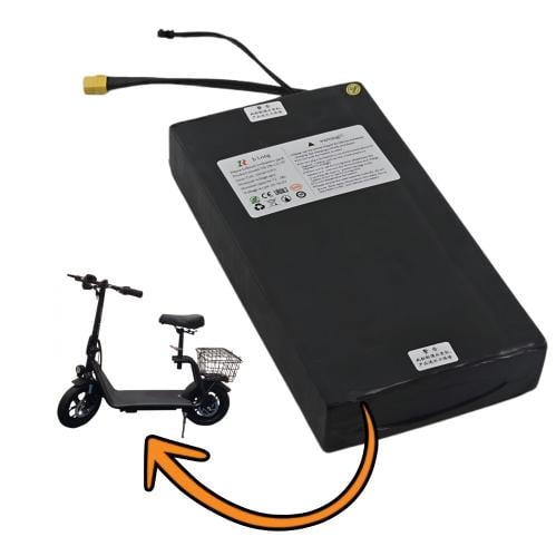 بطارية سكوتر بسلة الكهربائي 48v 12.5000ma بطارية ل...