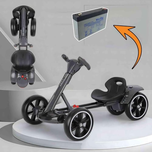 سيارة أطفال كهربائية سباق قابلة للطي لعمر 3 إلى 6...