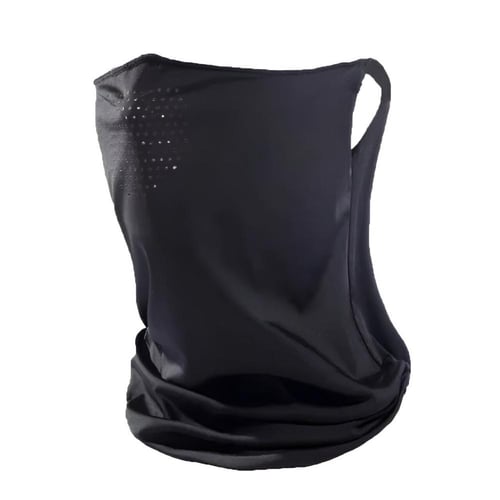 قناع للوجه أسود لركوب الدراجات والسكوترات