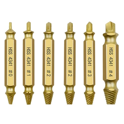 6 قطع طقم أستخراج المسامير التالف أدوات إزالة المس...