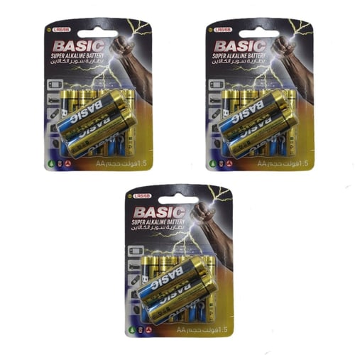 بطارية AA 1.5V سوبر الكلاين الأصلي 6 حبات