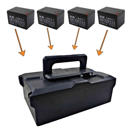 بطارية الدراجة الكهربائية 48v أربع بطاريات 12v 12a