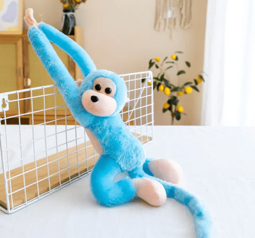 دمية لعبة القرده القطيفة الرائعة (أحمر) - دمية محش...