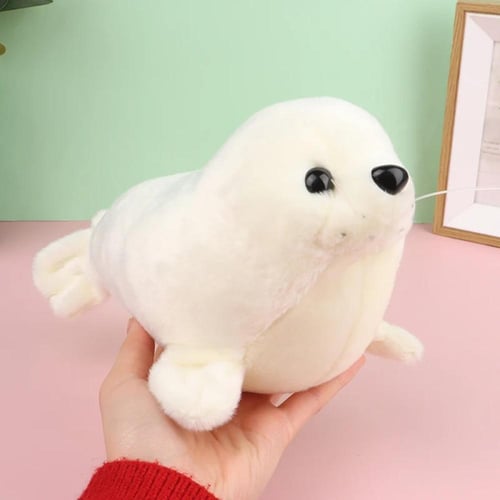 فقمه لعبة محشوة من القطيفة اللطيفة للأطفال ، أسد م...