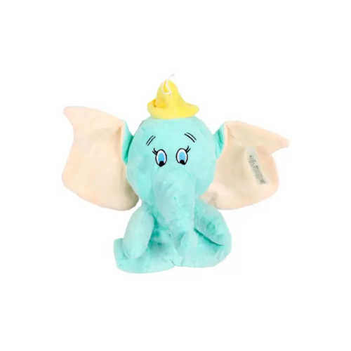 دمية فيل دامبو القطيفة باللون الفيروزي - دمية ناعم...