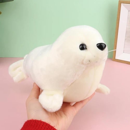 فقمه لعبة محشوة من القطيفة اللطيفة للأطفال ، أسد م...