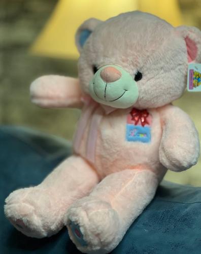 دبدوب وردي ناعم بحجم 40 سم