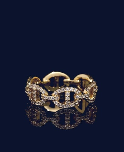 خاتم apm ذهبي مقاس 52