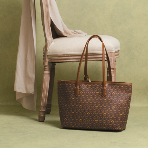 Christy tote bag L لون براون اسبرسو
