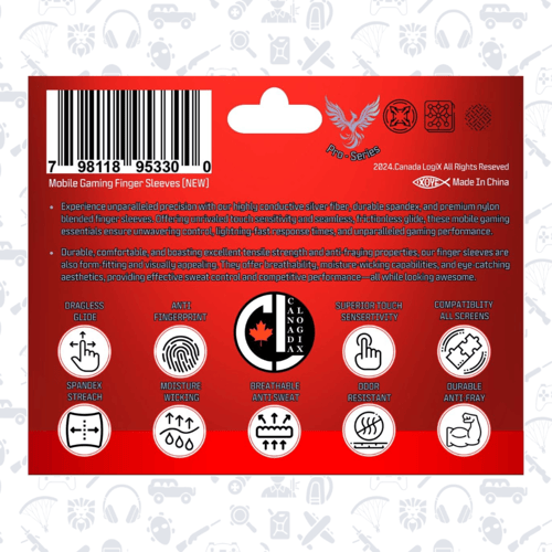 قفازات أصابع LOGIX ٣ أزواج