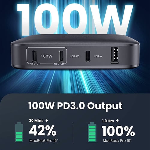 منصة شحن يوغرين 100 واط 4 منافذ