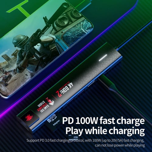 وصلة بلكستون 9 في 1 تايب سي (Plextone 9 in 1) 60 س...