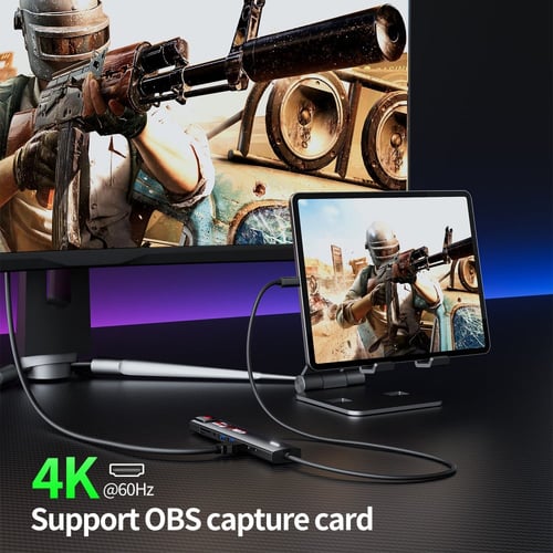 وصلة بلكستون 9 في 1 تايب سي (Plextone 9 in 1) 60 س...