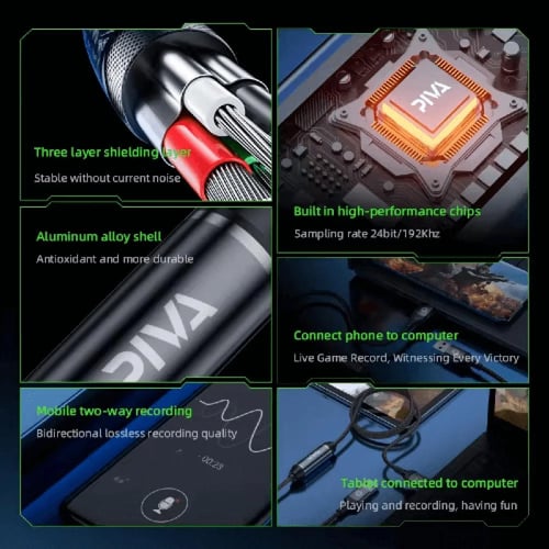 كيبل بيفا جسر صوت للبث المباشر USB-A TO USB-A