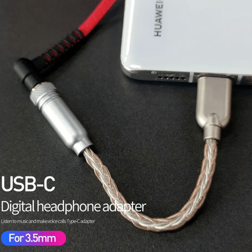 محول تايب سي إلى 3.5 (Type-C to 3.5 adabter) DAC ,...