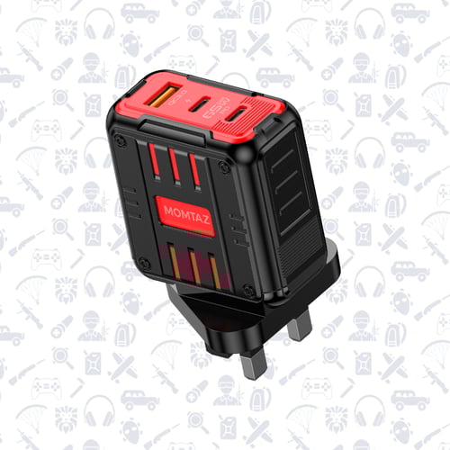 شاحن و كيبل شحن ممتاز 65 واط MOMTAZ Charger & Cabl...