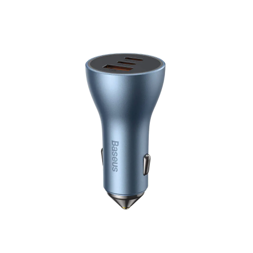 شاحن سيارة 65 واط منفذين PD + منفذ USB من بيسوس