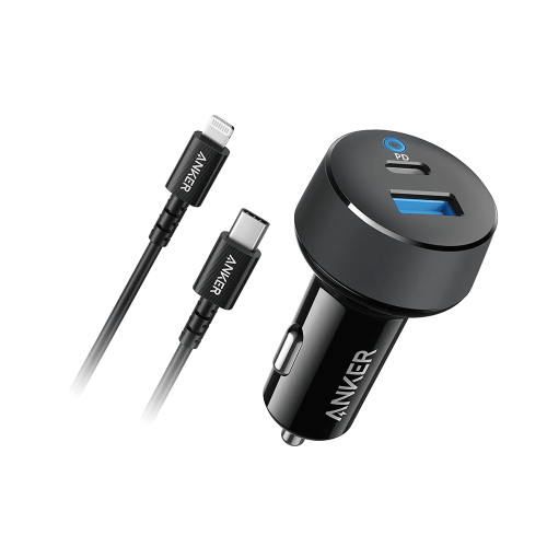 انكر شاحن سيارة مع سلك تايب سي الى لايتنق