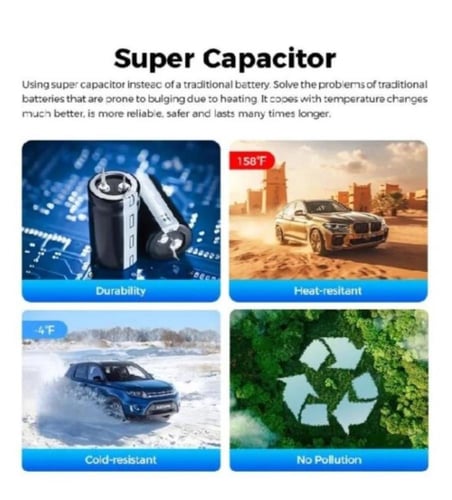 داش كام LINGDU D600 , أمامية 4K خلفية 2K+1080P