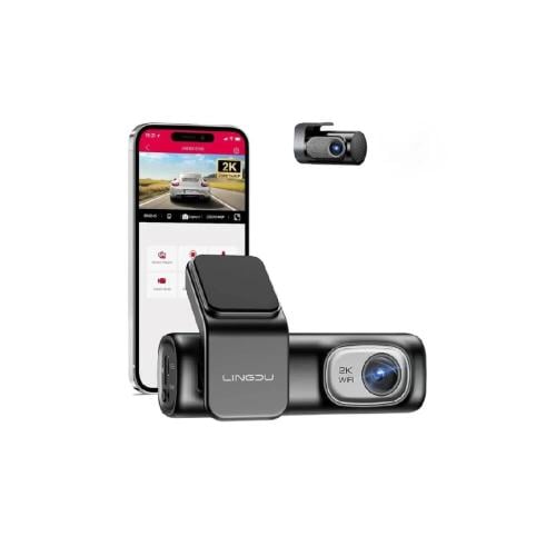 داش كام LINGDU D600 , أمامية 4K خلفية 2K+1080P