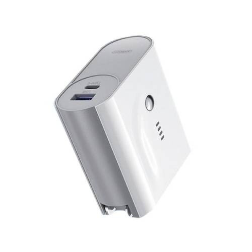 جويروم بطارية بسعة 5000 ملي امبير ابيض+ راس شاحن م...