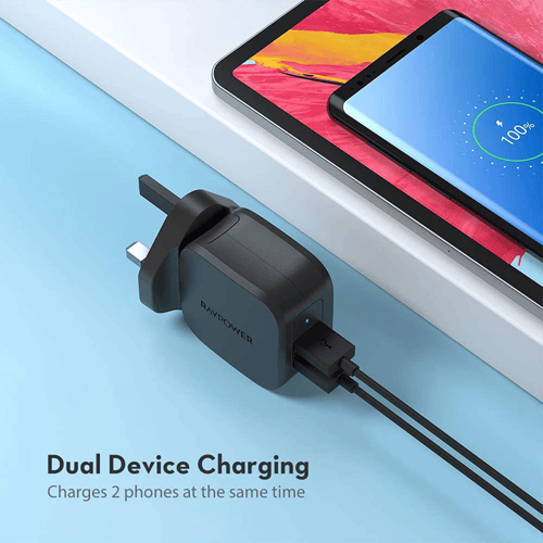 راف باور شاحن جداري بمنفذين يو اس بي 17 واط