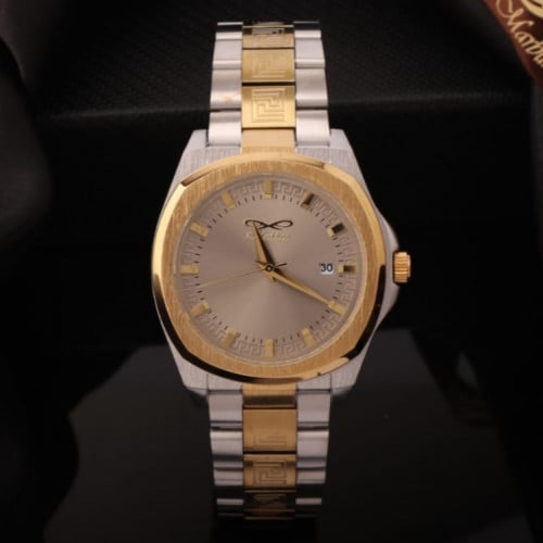 ساعة ماربلينو رجالية ستانلس ستيل باللون الفضي والذ...