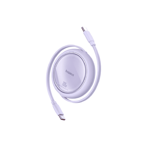 سلك بيسوس 100W قابل للسحب نوع تايب سي للشحن السريع...