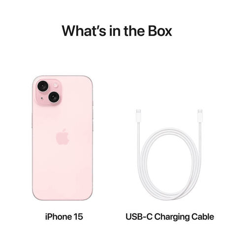 ابل ايفون 15 128 جيجا وردي