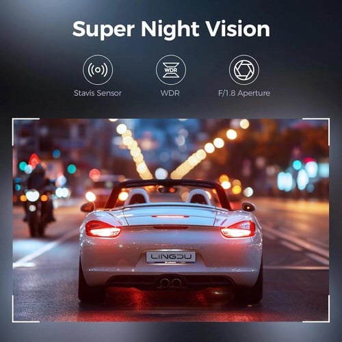 داش كام LINGDU LD06 , أمامية 5K خلفية 4K+2K