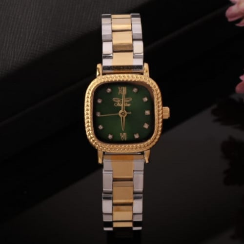 ساعة ماربلينو نسائية ستانلس ستيل باللون الذهبي وال...