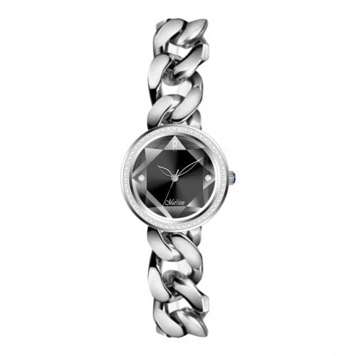 ساعة ماربلينو نسائية ستانلس ستيل باللون الفضي، مين...