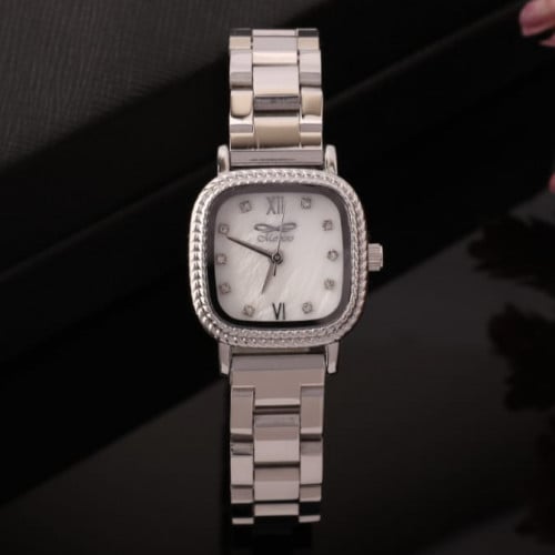 ساعة ماربلينو نسائية ستانلس ستيل باللون الفضي، مين...