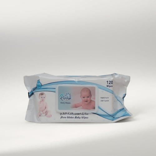 عرض ريفان | 4 مناديل مبللة بالماء النقي غير معطره...