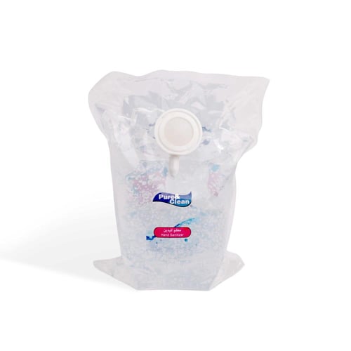 كيس معقم جل بيوركلين 70٪ كحول حجم 1 لتر