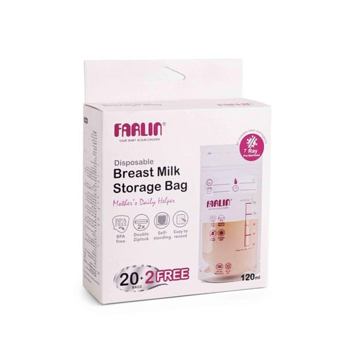 فارلين أكياس حفظ حليب الأم - 120 مل