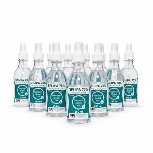 درزن ‏‎ SPIكحول ايزوبروبيل 70% معقم 250 مل فعال