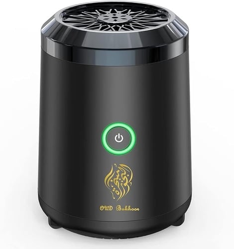 مبخرة الكترونية جميلة وخفيفة+ نوعين من العود+ هدية...