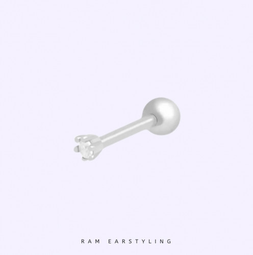 Small silver stud