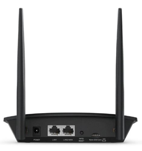 راوتر تي بي لينك لاسلكي 4G 300Mb TL-MR100 - اسود