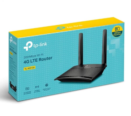 راوتر تي بي لينك لاسلكي 4G 300Mb TL-MR100 - اسود
