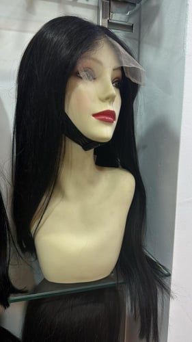 باروكه بوب شعر طبيعي جذور امامي5*5 ذيل كثيف ومتساو...