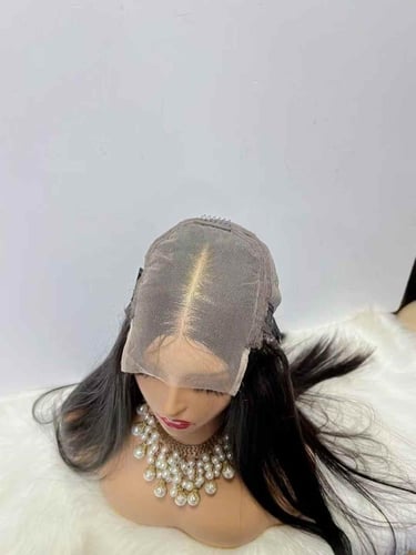 باروكه بوب شعر طبيعي جذور امامي5*5 ذيل كثيف ومتساو...